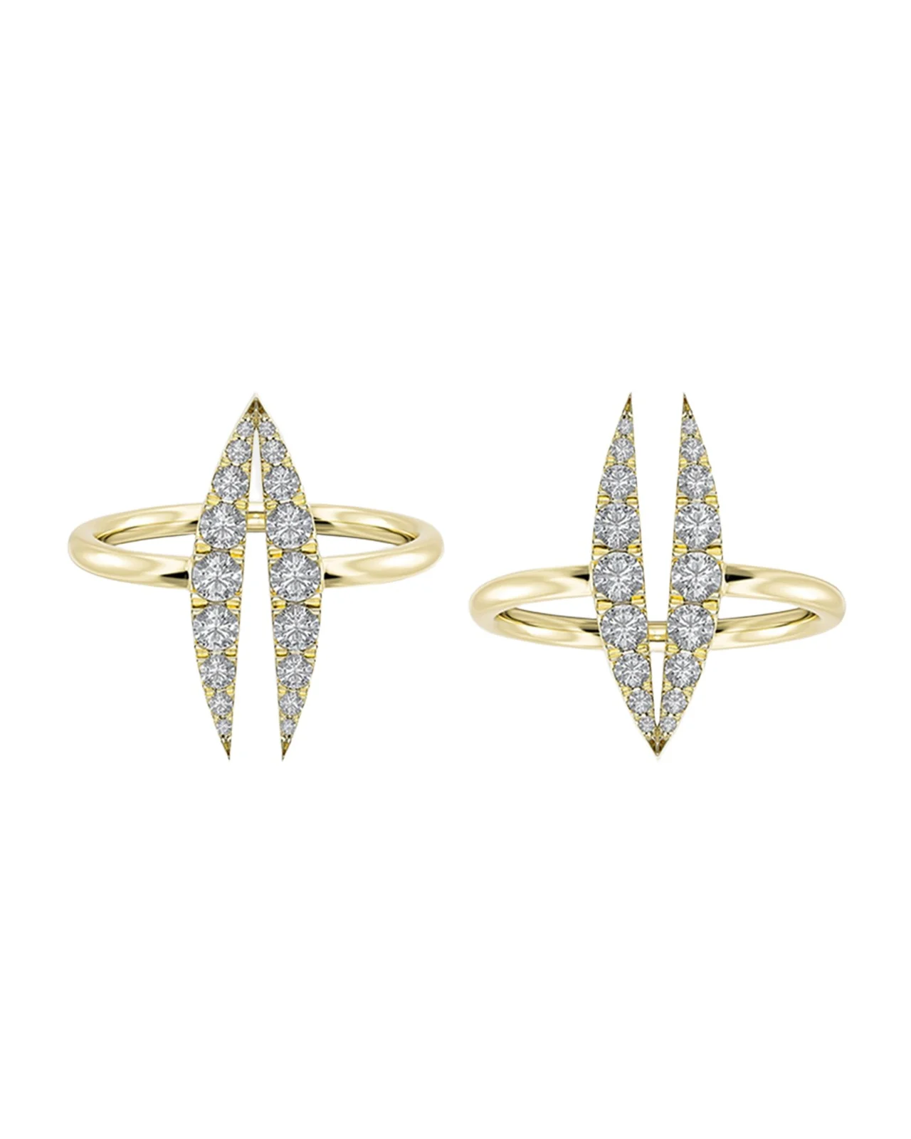 Lotus Bloom Trio Rings, Set of 3