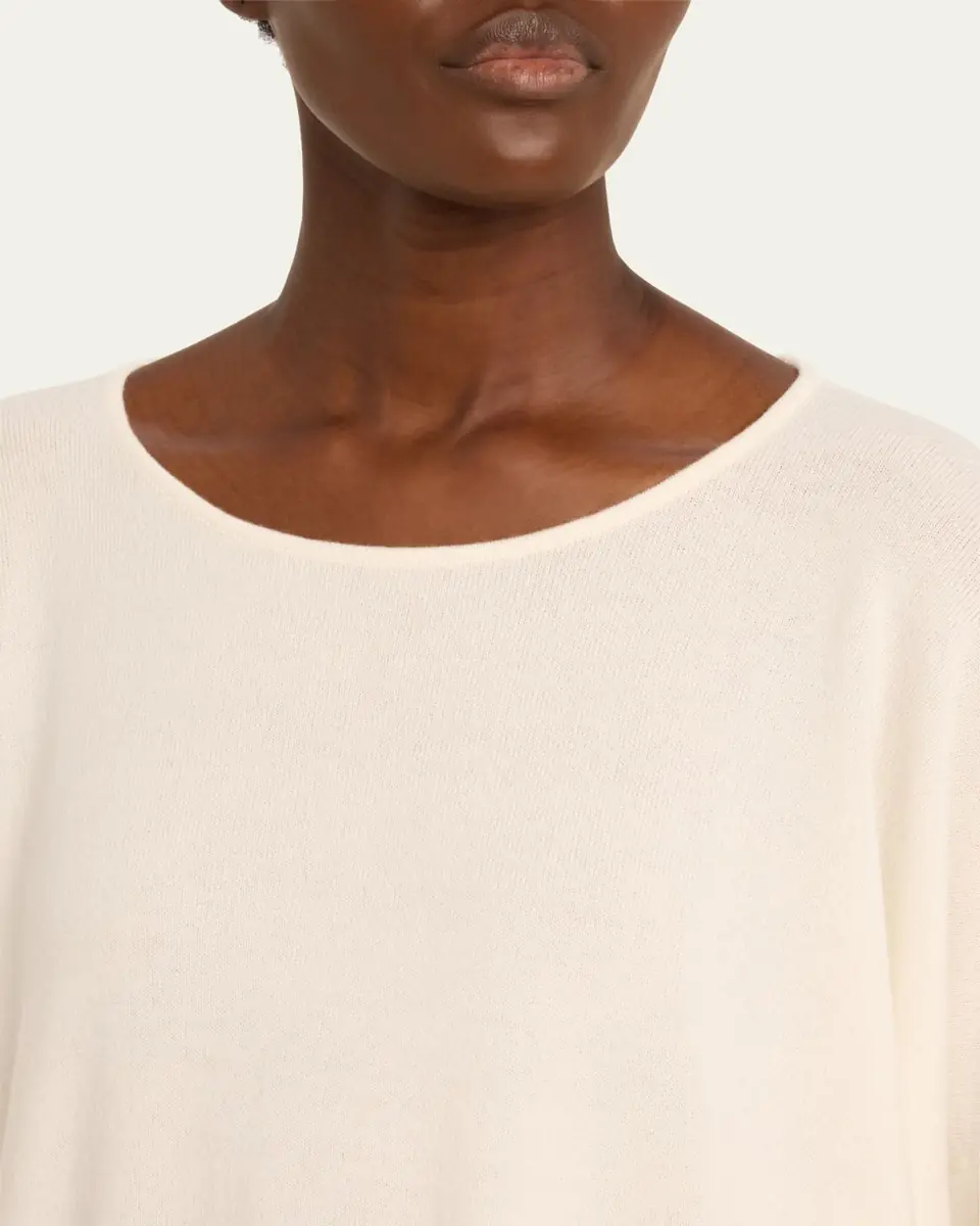 Eskandar A-Line Bateau Neck Cashmere Sweater | Thumbnail 5 Eskandar A-Line Bateau Neck Cashmere Sweater | Thumbnail 5