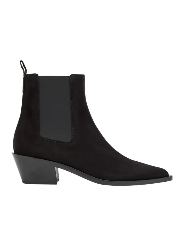 Wylie Suede Western Chelsea Booties