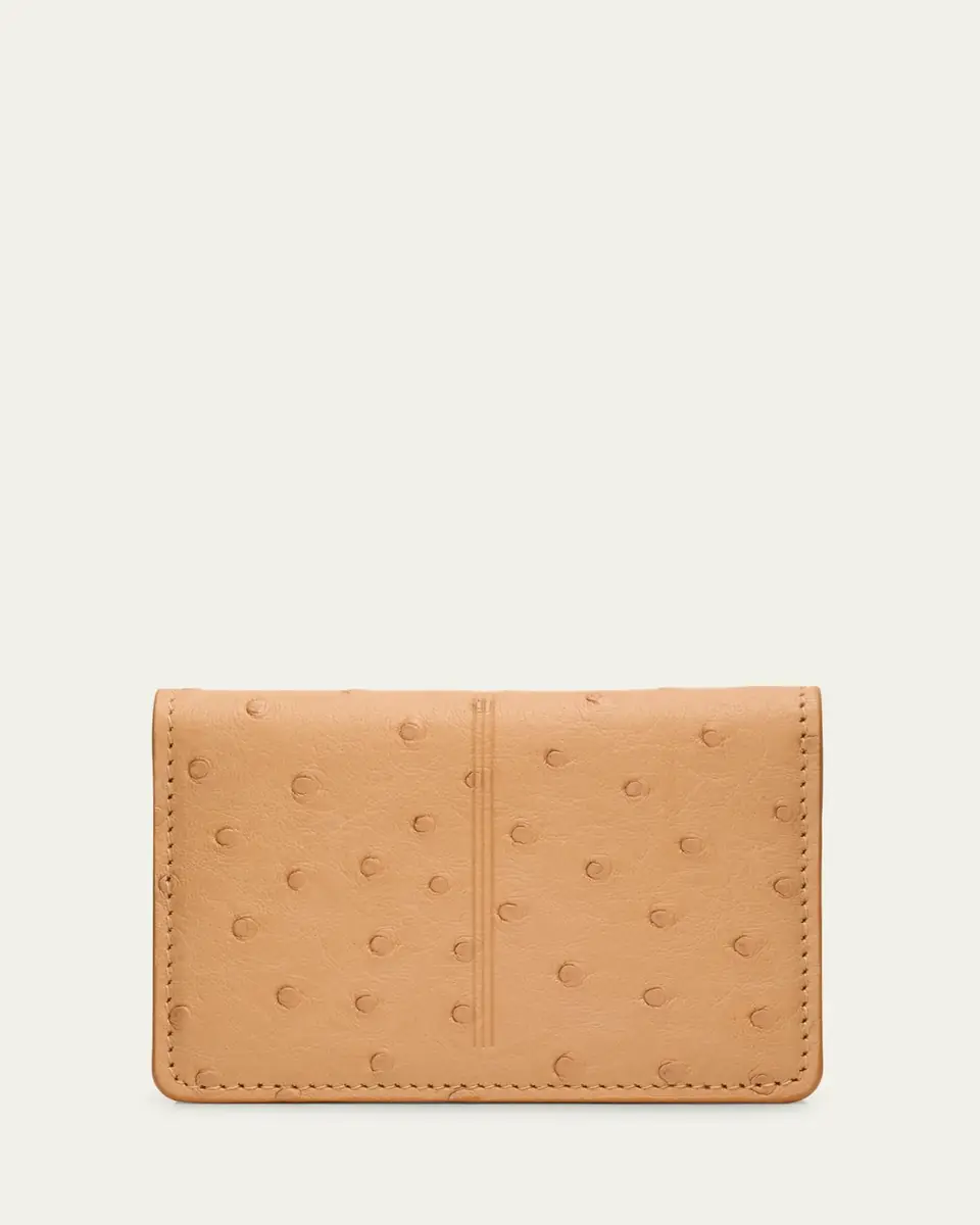 Jacques Marie Mage Men's Cassandre Ostrich Bifold Wallet | Thumbnail 4 Jacques Marie Mage Men's Cassandre Ostrich Bifold Wallet | Thumbnail 4