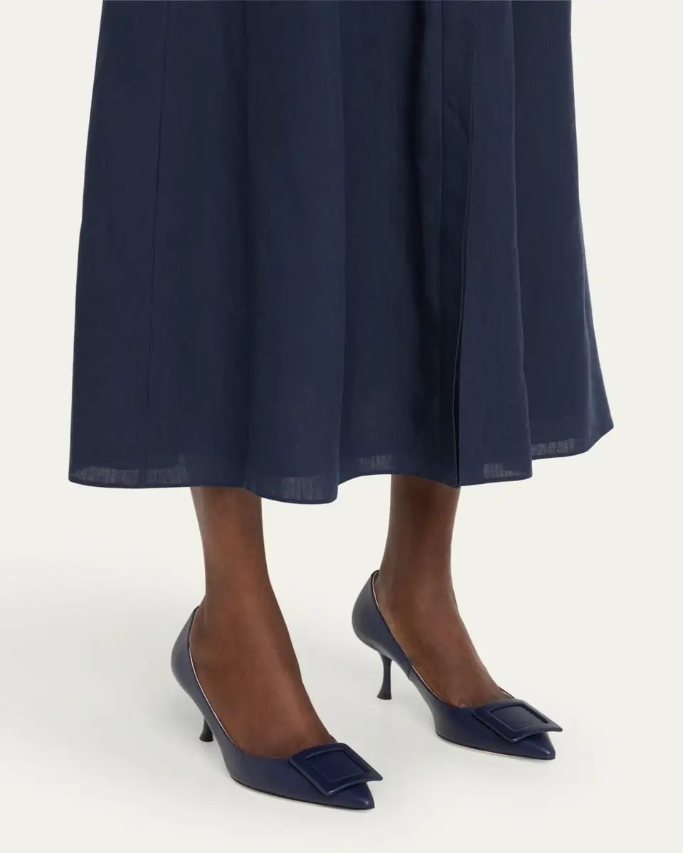 Roger Vivier Viv In The City Leather Buckle Pumps | Thumbnail 7 Roger Vivier Viv In The City Leather Buckle Pumps | Thumbnail 7