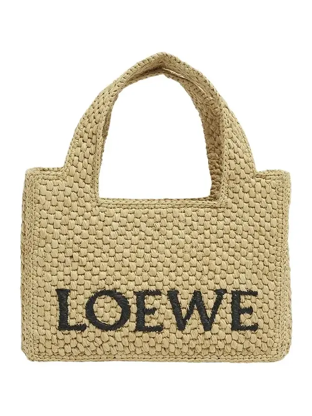 x Paula's Ibiza Font Logo Mini Tote Bag in Raffia x Paula's Ibiza Font Logo Mini Tote Bag in Raffia
