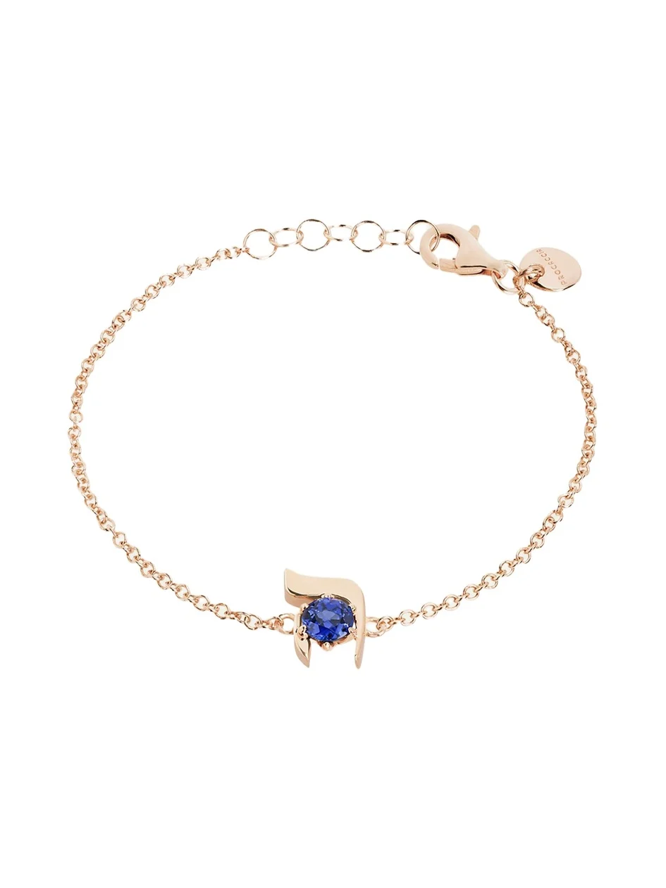 18K Gold Hebrew HEI Initial Bracelet