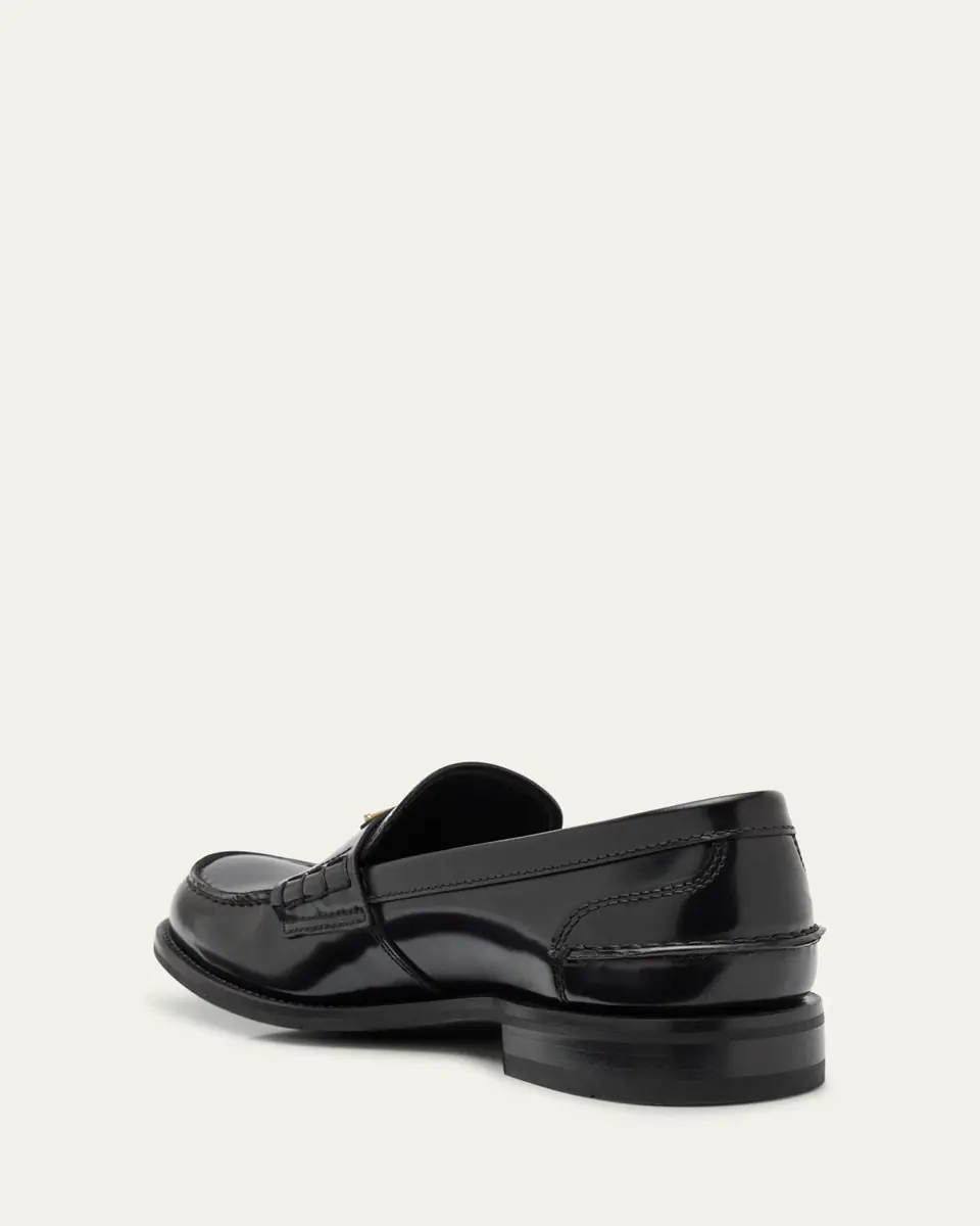Prada Men's Brushed Leather Split-Toe Loafers | Thumbnail 2