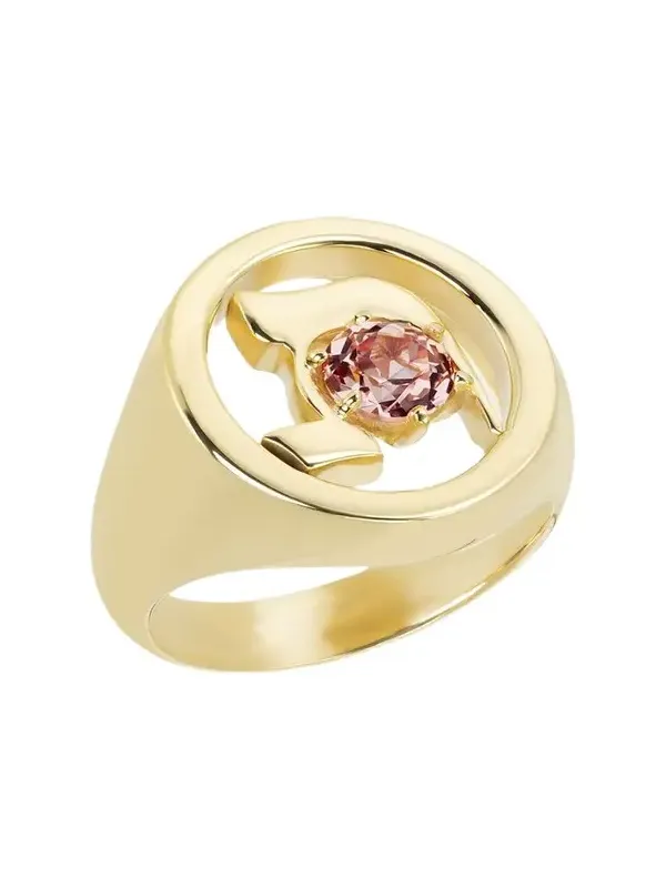 18K Gold Hebrew TAV Initial Signet Ring 18K Gold Hebrew TAV Initial Signet Ring