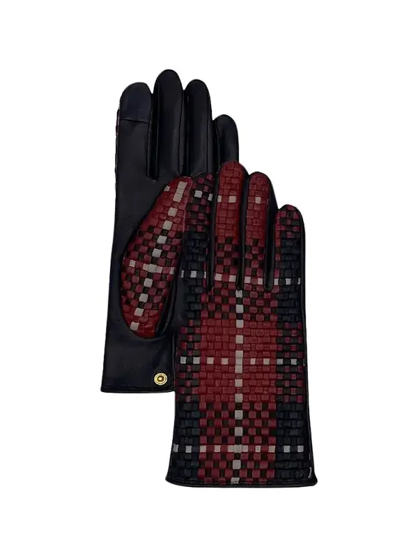 Two-Toned Lambskin Leather Gloves Two-Toned Lambskin Leather Gloves