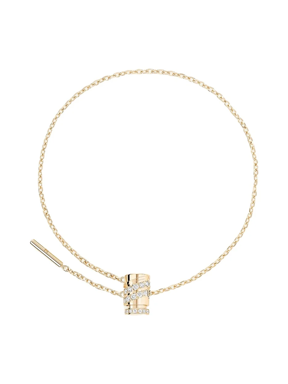 NOUVEL HERITAGE 18K Pave Mini Latch Bracelet