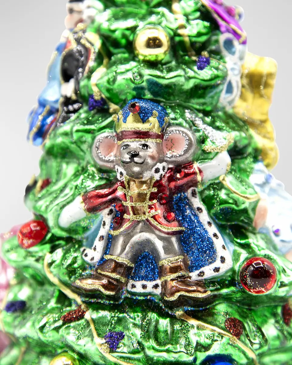 Jay Strongwater Clara and the Nutcracker Glass Christmas Ornament | Thumbnail 2 Jay Strongwater Clara and the Nutcracker Glass Christmas Ornament | Thumbnail 2