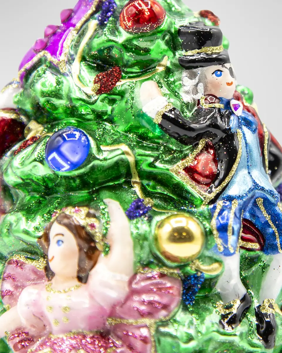 Jay Strongwater Clara and the Nutcracker Glass Christmas Ornament | Thumbnail 3 Jay Strongwater Clara and the Nutcracker Glass Christmas Ornament | Thumbnail 3