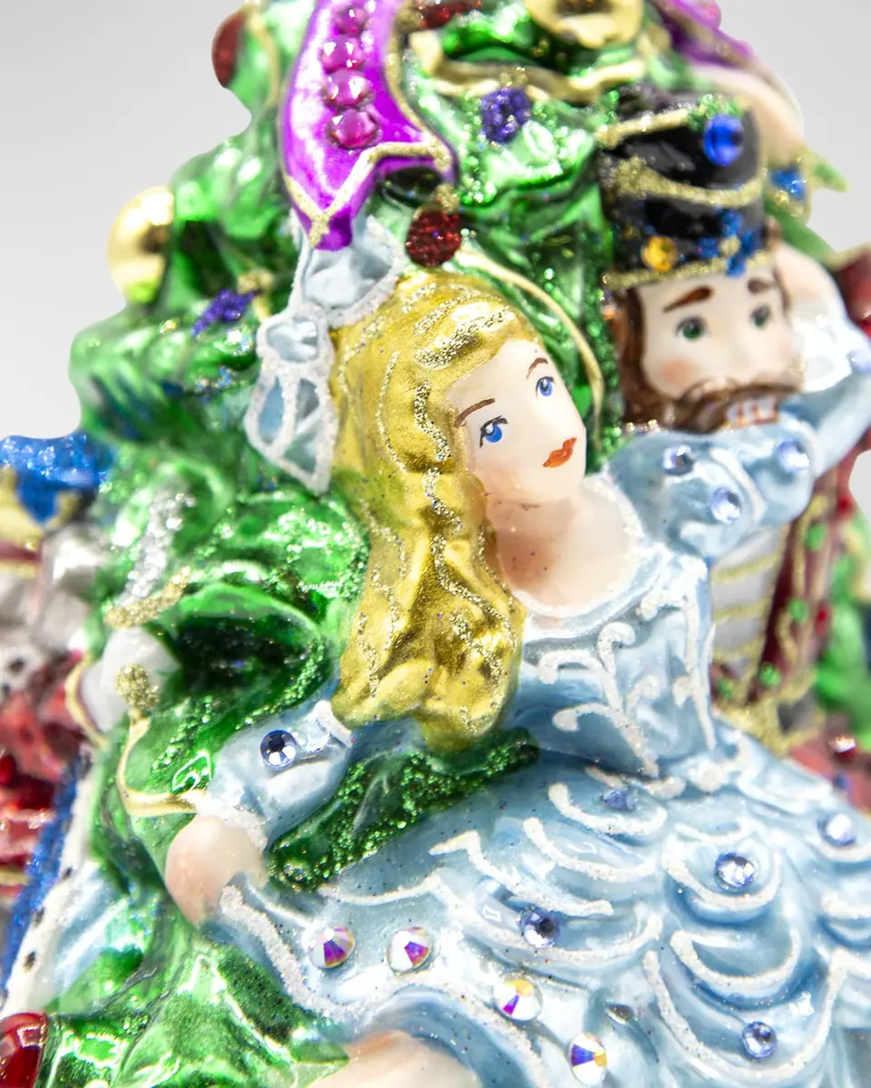 Jay Strongwater Clara and the Nutcracker Glass Christmas Ornament | Thumbnail 5 Jay Strongwater Clara and the Nutcracker Glass Christmas Ornament | Thumbnail 5