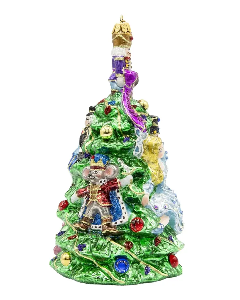 Jay Strongwater Clara and the Nutcracker Glass Christmas Ornament