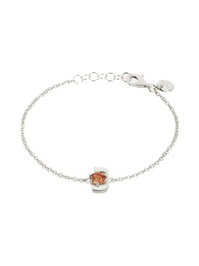 18K Gold Hebrew NUN Initial Bracelet