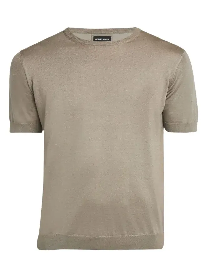 Men's Silk-Cotton Crew T-Shirt