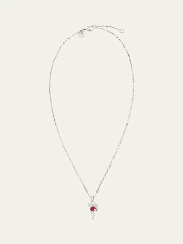 18K Gold Hebrew QUF Initial Necklace 18K Gold Hebrew QUF Initial Necklace