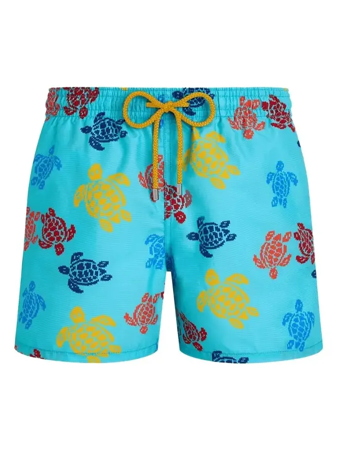 Men's Multi Turtle-Print Swim Shorts Men's Multi Turtle-Print Swim Shorts