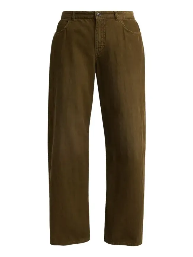 Eglitta Corduroy Straight-Leg Pants