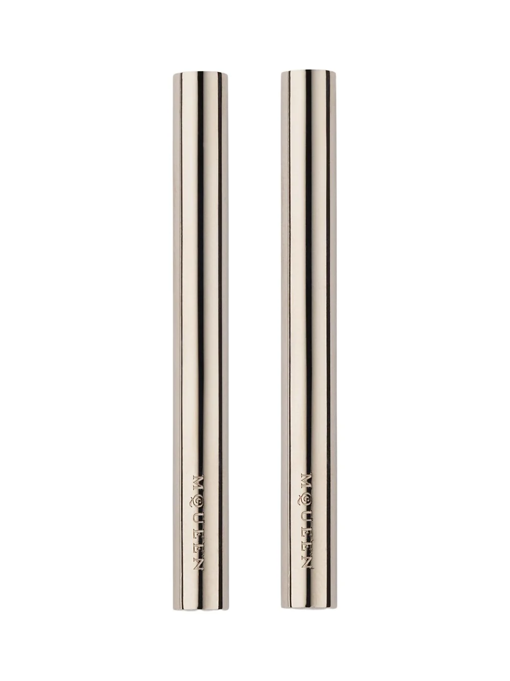 Alexander McQueen Logo Cross Bar Earrings