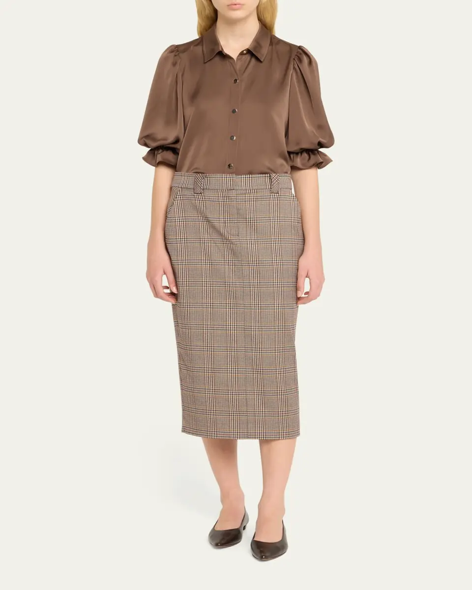 Ramy Brook Clarissa Plaid Midi Skirt | Thumbnail 2 Ramy Brook Clarissa Plaid Midi Skirt | Thumbnail 2