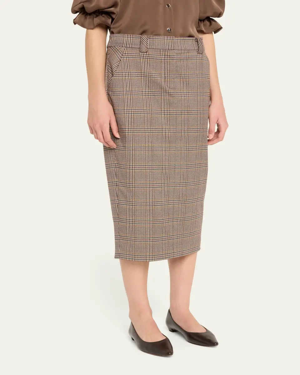 Ramy Brook Clarissa Plaid Midi Skirt | Thumbnail 4 Ramy Brook Clarissa Plaid Midi Skirt | Thumbnail 4