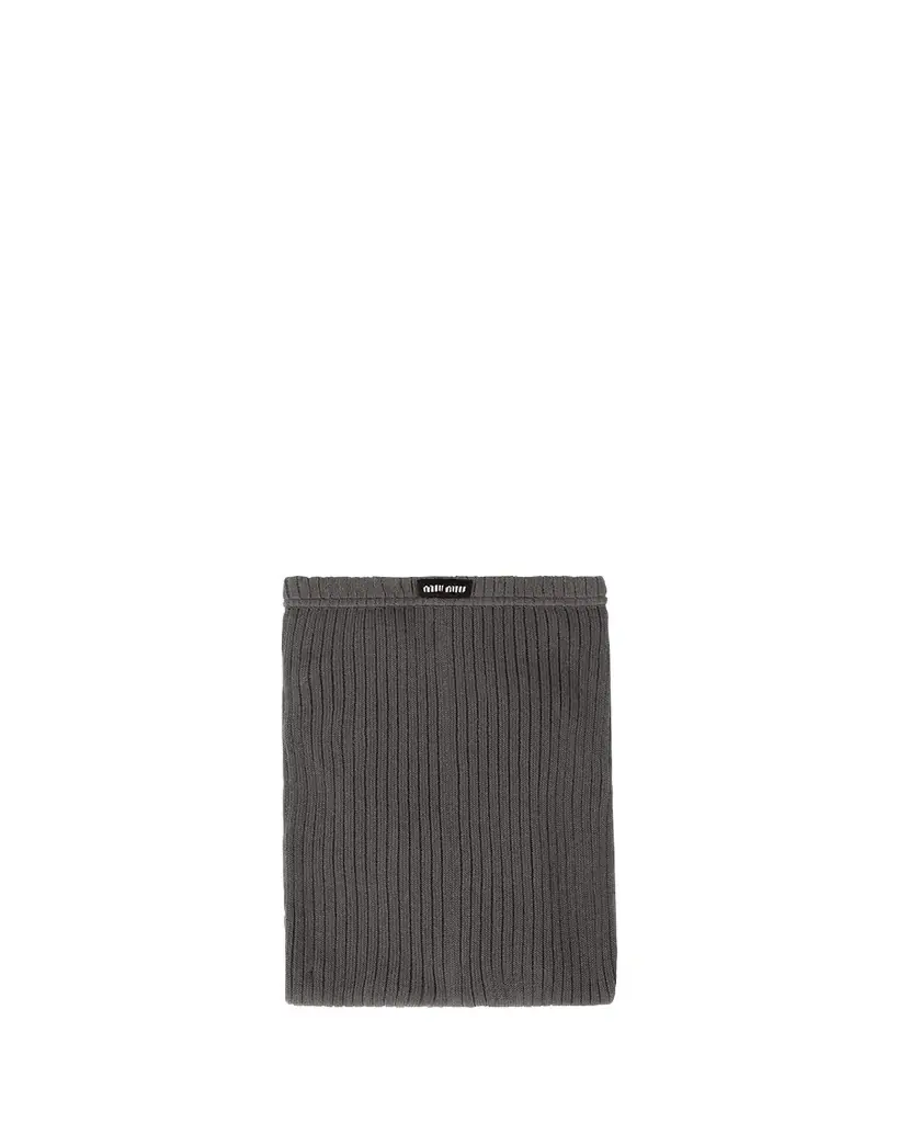 Miu Miu Ribbed Knit Tights | Image 1 Miu Miu Ribbed Knit Tights | Image 1