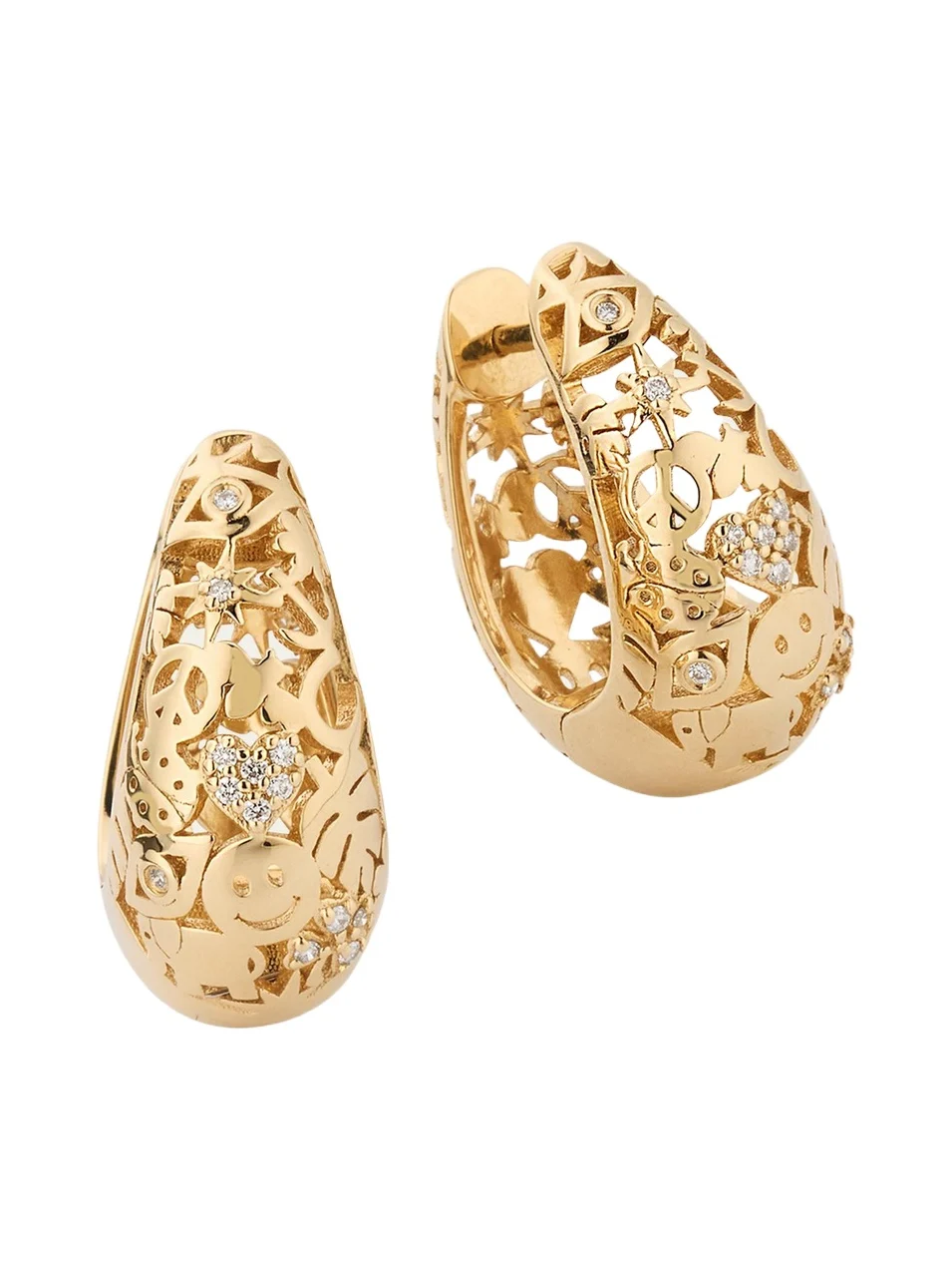 Sydney Evan Icon Wallpaper Domed Huggie Earrings