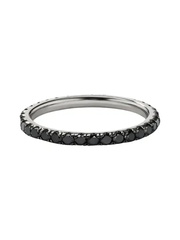 Platinum and Black Rhodium Diamond Nero Ring Platinum and Black Rhodium Diamond Nero Ring