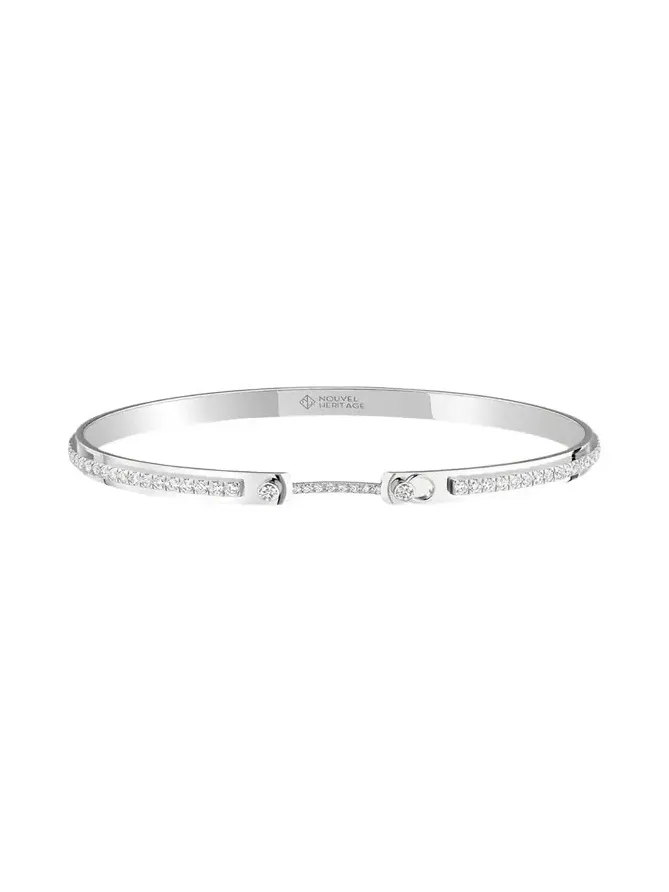 18K Tuxedo Mood Bangle