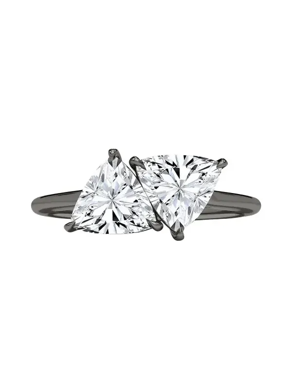 18K Trillion Lab Grown Diamond Twin Ring