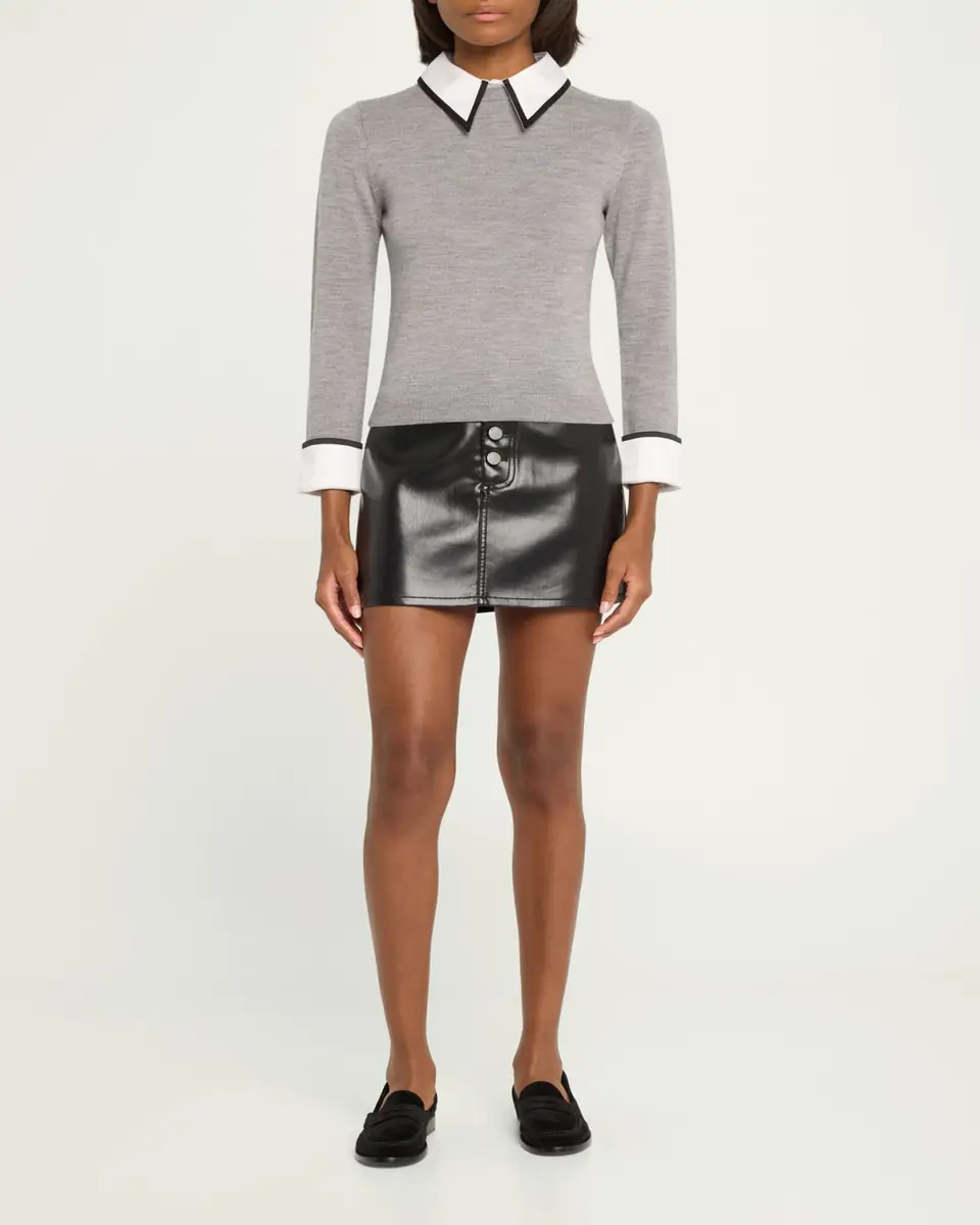 Alice + Olivia Porla Collared Sweater | Thumbnail 2 Alice + Olivia Porla Collared Sweater | Thumbnail 2