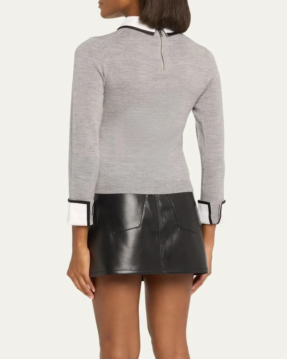 Alice + Olivia Porla Collared Sweater | Thumbnail 3 Alice + Olivia Porla Collared Sweater | Thumbnail 3