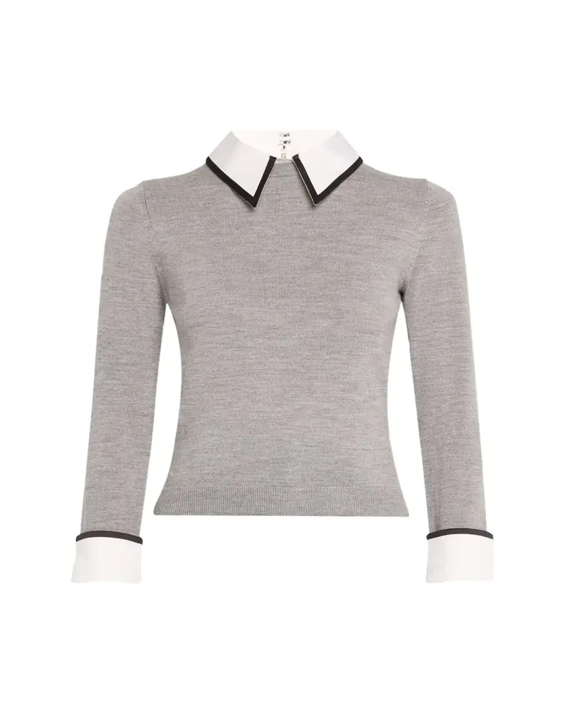 Alice + Olivia Porla Collared Sweater