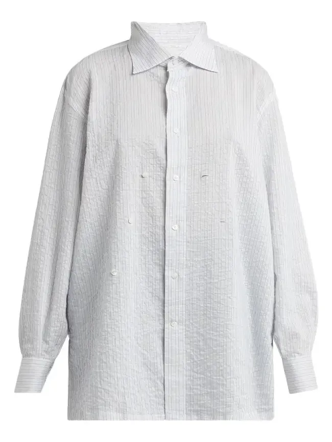 Stripe Button Down Blouse