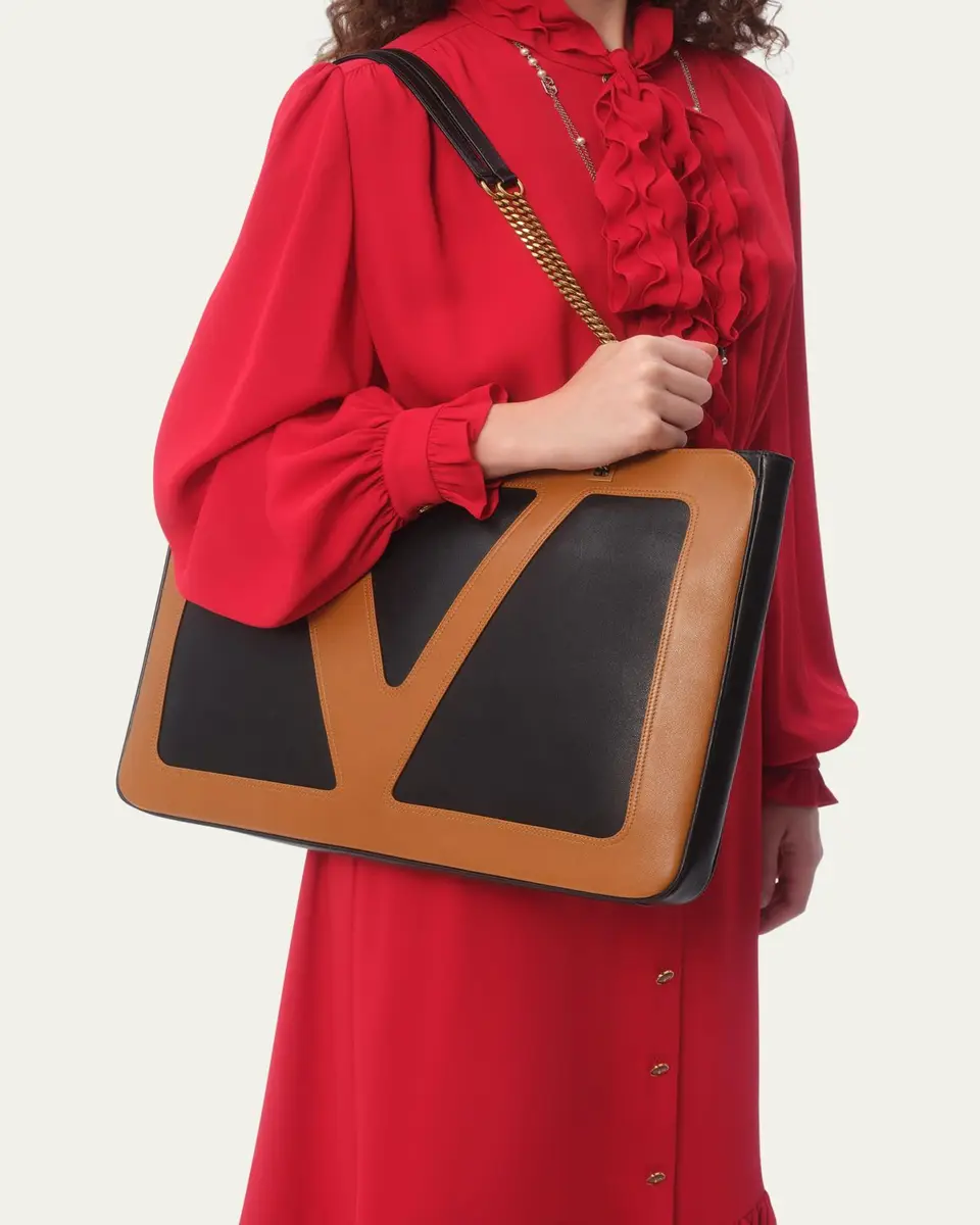 Valentino Garavani Viva Superstar Large Leather Tote Bag | Thumbnail 2