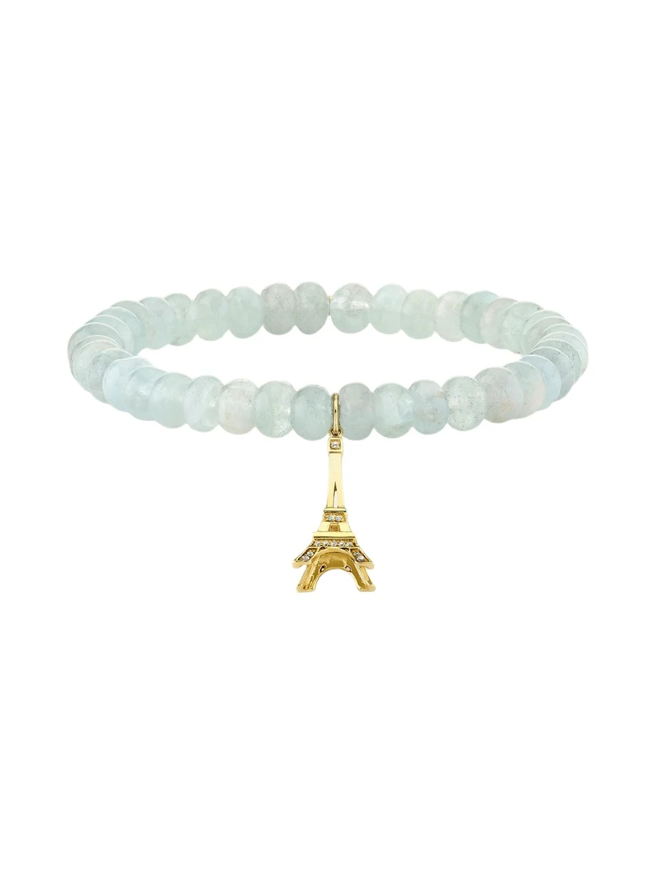 14K Yellow Gold Diamond Eiffel Tower Charm 14K Yellow Gold Diamond Eiffel Tower Charm