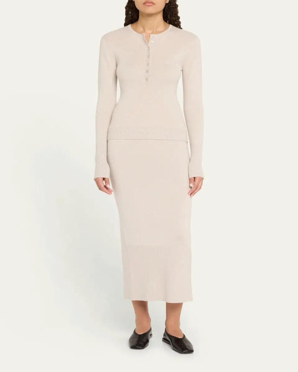 ANNA QUAN Gia Ribbed Midi Skirt | Thumbnail 2 ANNA QUAN Gia Ribbed Midi Skirt | Thumbnail 2