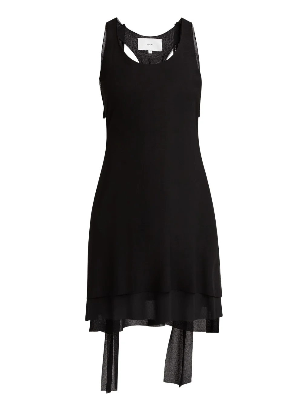 SETCHU Layered Sheer Mini Tank Dress