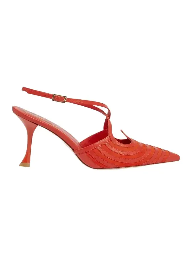 I Love Vivier Mixed Leather Slingback Pumps I Love Vivier Mixed Leather Slingback Pumps