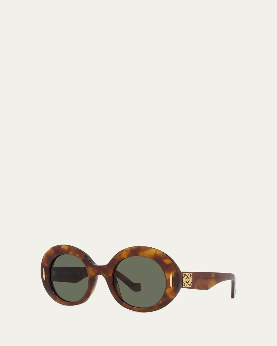 Loewe Anagram Round Acetate Sunglasses | Thumbnail 3 Loewe Anagram Round Acetate Sunglasses | Thumbnail 3