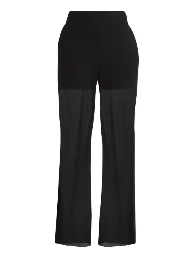 Double Sheer Straight Leg Pants