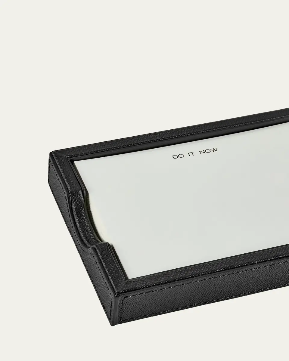 Graphic Image Leather Memo Tray with 100 "Do It Now" Note Cards | Thumbnail 3 Graphic Image Leather Memo Tray with 100 "Do It Now" Note Cards | Thumbnail 3