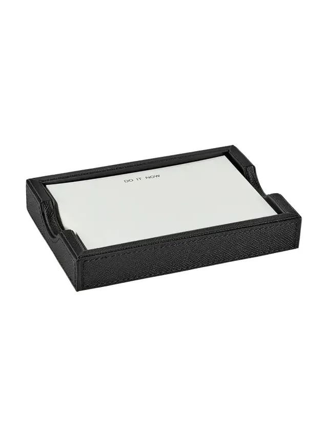 Leather Memo Tray with 100 "Do It Now" Note Cards Leather Memo Tray with 100 "Do It Now" Note Cards