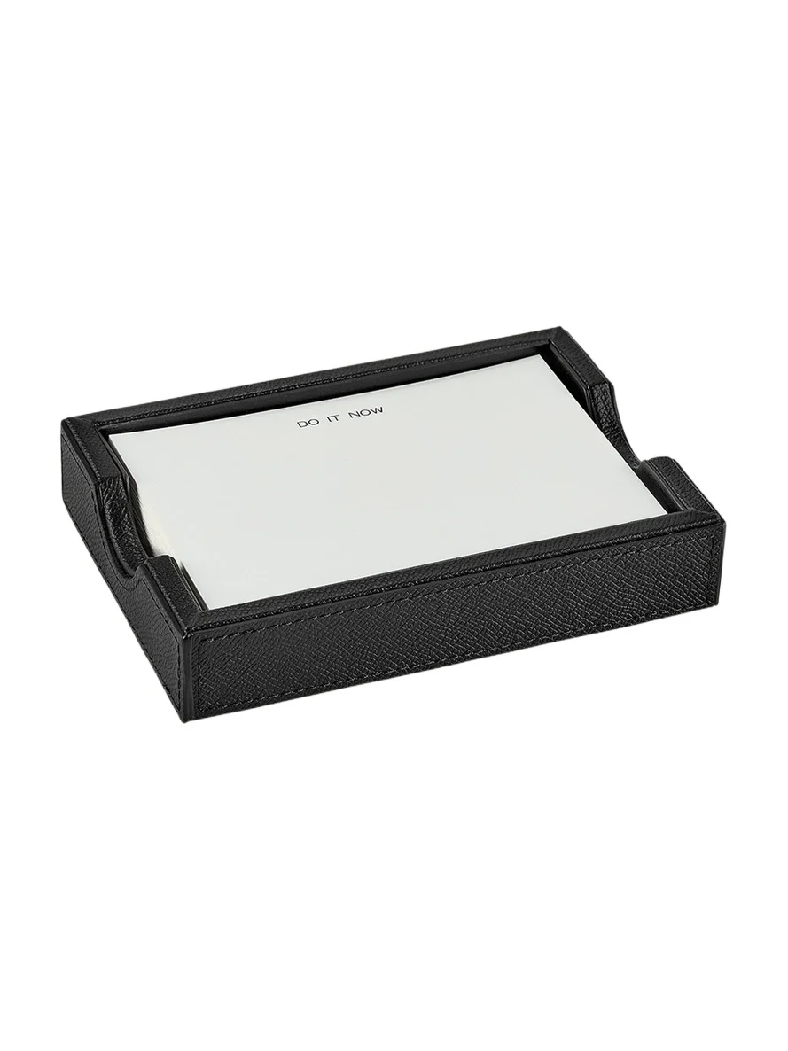 Graphic Image Leather Memo Tray with 100 "Do It Now" Note Cards