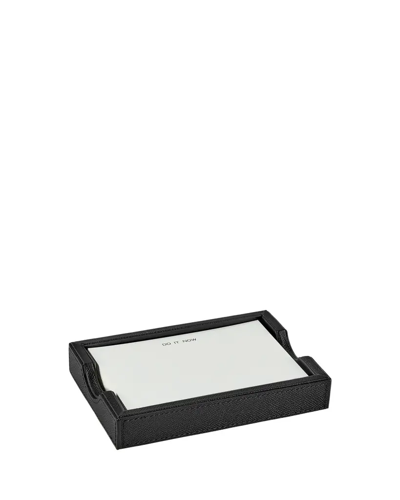 Graphic Image Leather Memo Tray with 100 "Do It Now" Note Cards | Image 1 Graphic Image Leather Memo Tray with 100 "Do It Now" Note Cards | Image 1