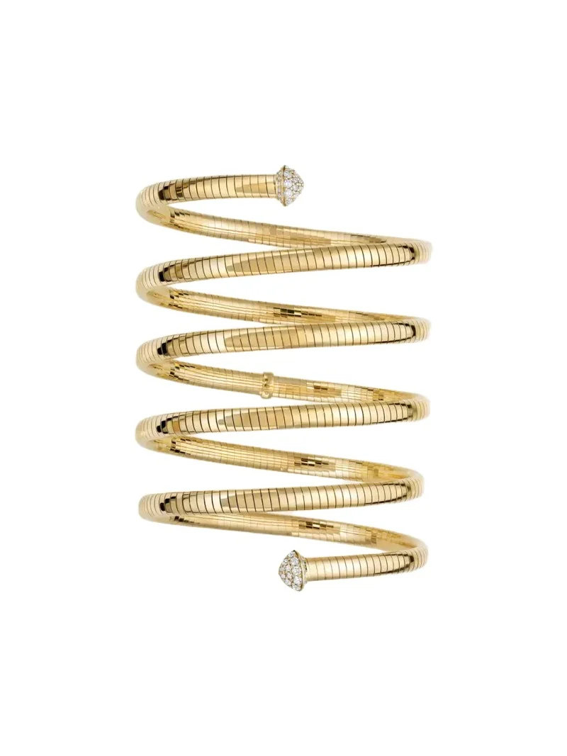 18K Yellow Gold Diamond 5 Wrap Bracelet 18K Yellow Gold Diamond 5 Wrap Bracelet