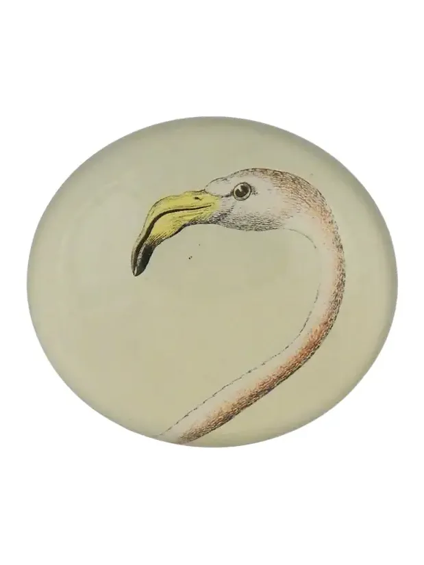 John Derian Flamingo Dome Paperweight
