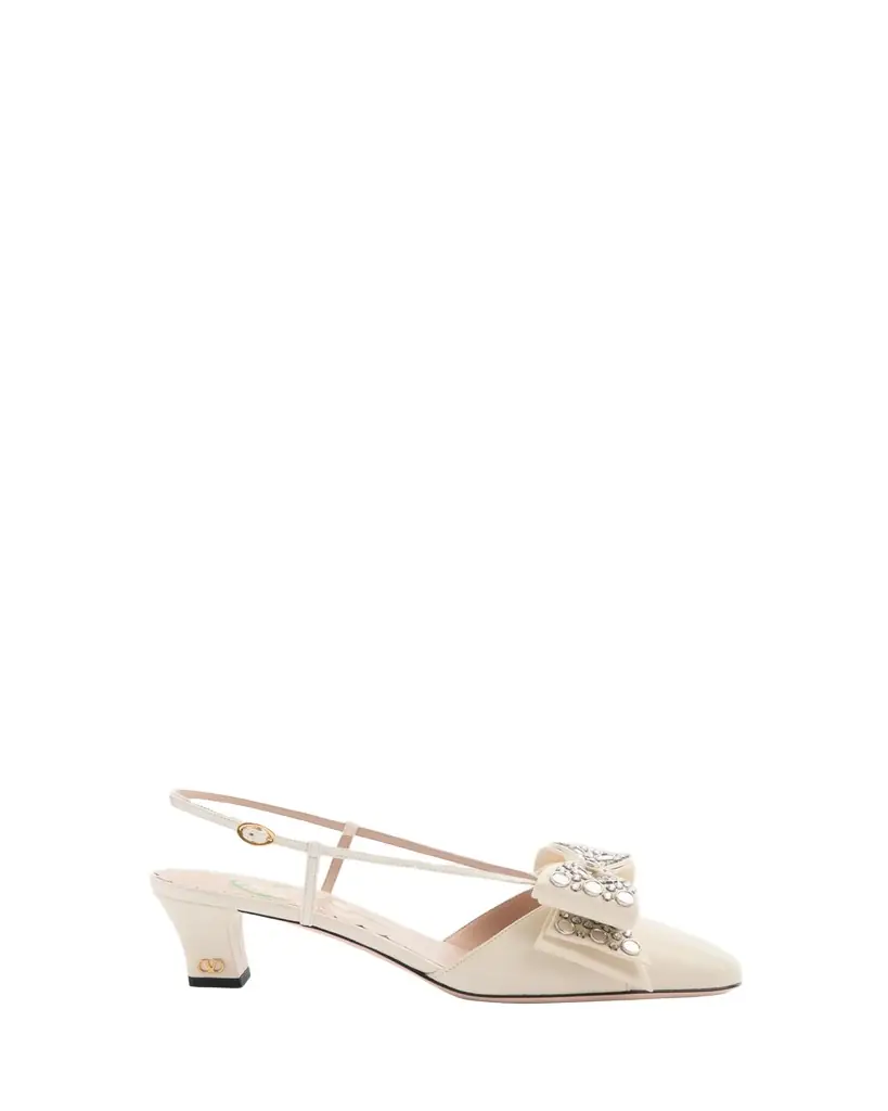 Valentino Garavani Bowow Studded Bow Slingback Pumps | Image 1 Valentino Garavani Bowow Studded Bow Slingback Pumps | Image 1