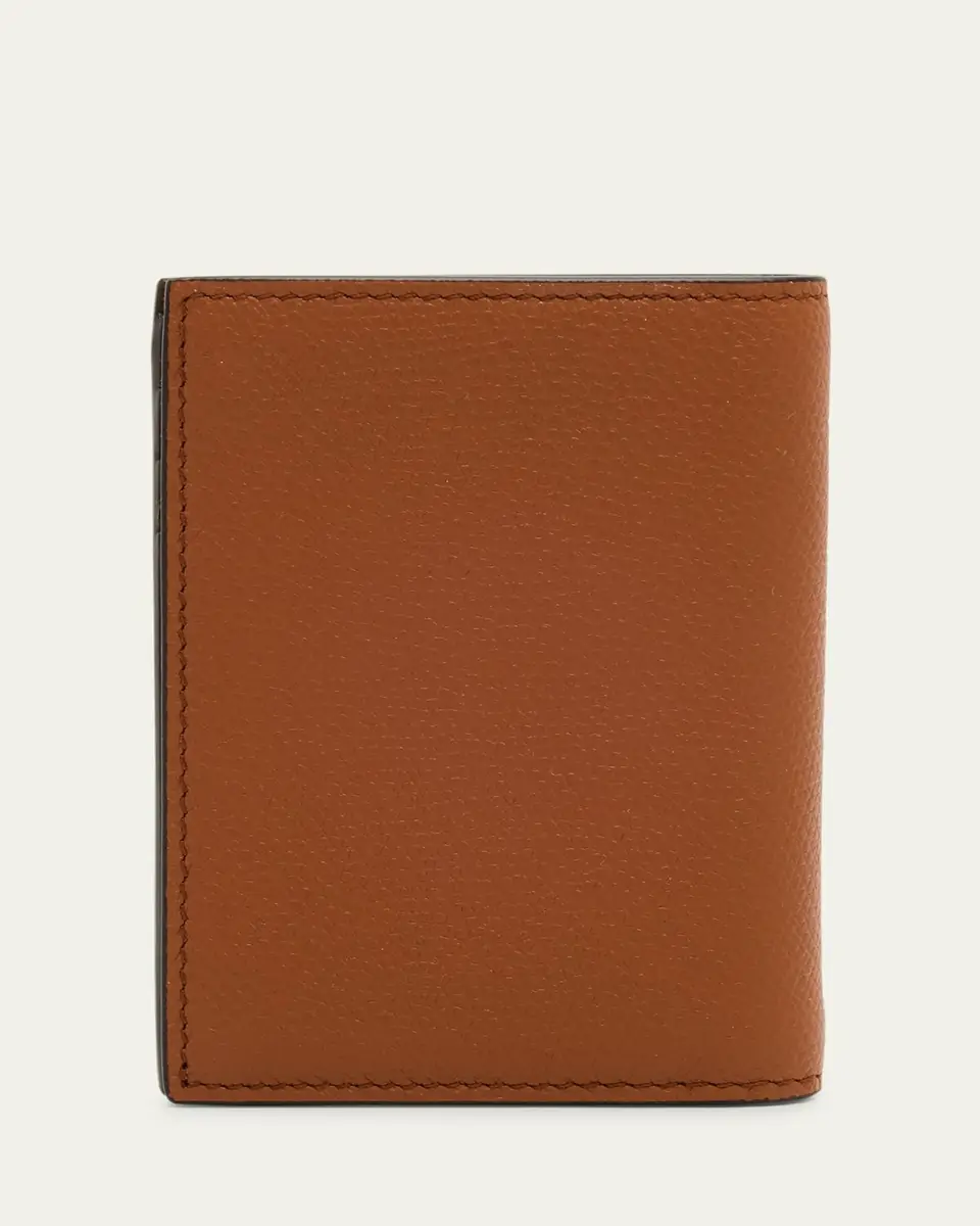 Valentino Garavani Men's VLogo Leather Bifold Card Holder | Thumbnail 3 Valentino Garavani Men's VLogo Leather Bifold Card Holder | Thumbnail 3