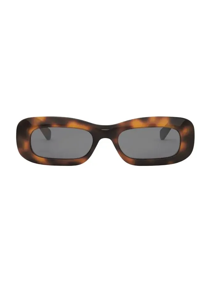 Bold 3 Dots Acetate Rectangle Sunglasses
