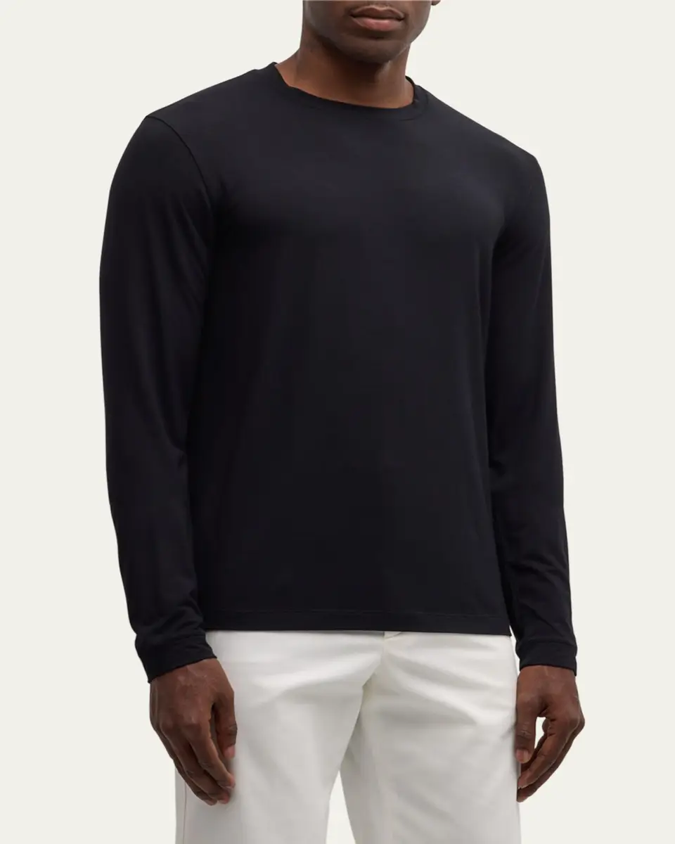 Giorgio Armani Men's Mr. Armani Solid T-Shirt | Thumbnail 4