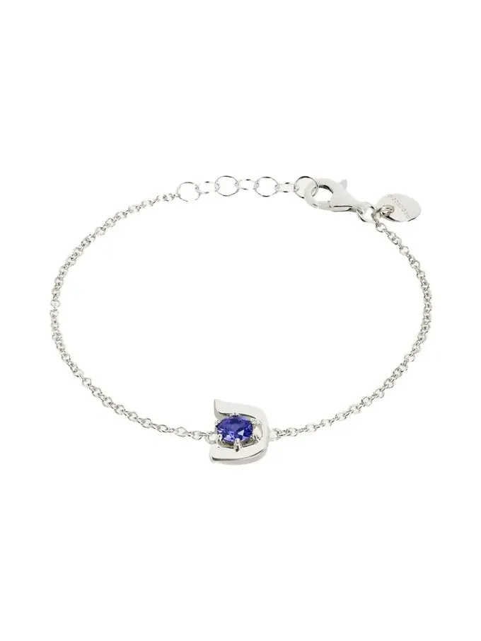 18K Gold Hebrew KHAF Initial Bracelet